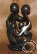 African Soapstone Abstract Family of 4 African Soapstone Abstract Family of 4