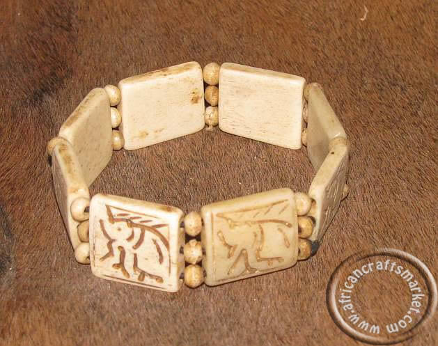 bone bracelet - Cream African bone bracelet - Cream