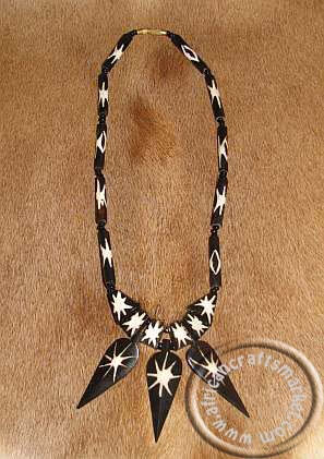 Zebra bone necklace African Zebra bone necklace