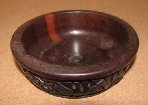 African wood engraved bowls