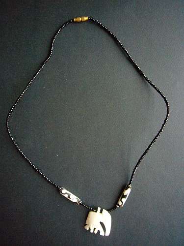 African bone Elephant necklace