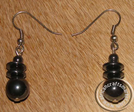 Hematite earrings