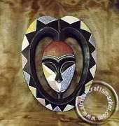 African Kwele masks