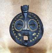 African Hand Carved Luba Masks 