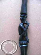 African monkey cane African Ebony sitting monkey cane