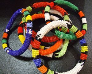African Zulu beaded bracelet