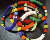 Zulu beaded bangle African Zulu beaded bangle