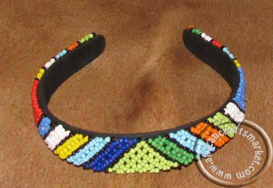 African Zulu beaded alice band