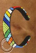 hand beaded alice band African hand beaded alice band