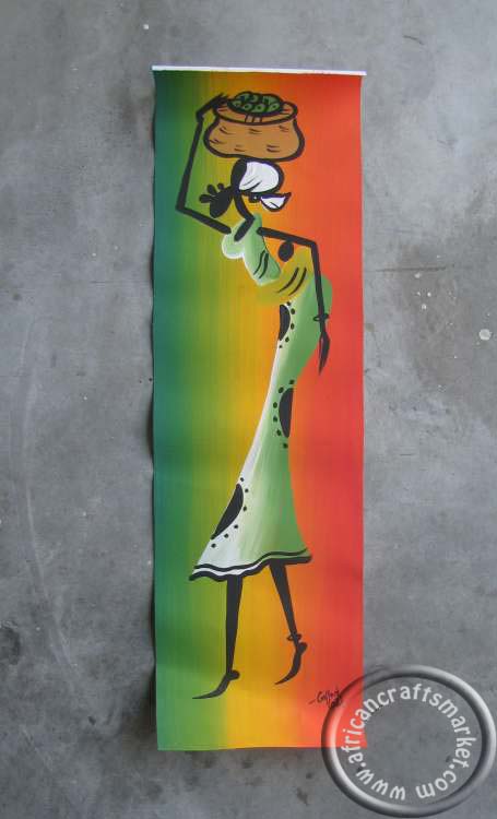 Zulu painting - working woman