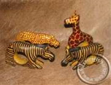 Animal napkin holders African Animal Napkin Holders set of 4