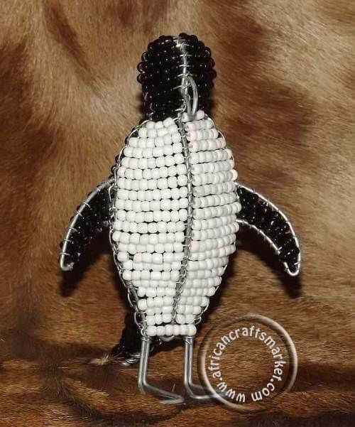 African wire beaded penguin