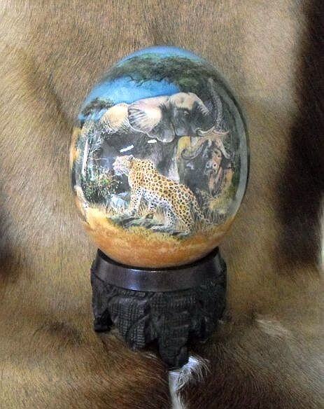 Big 5 African ostrich egg