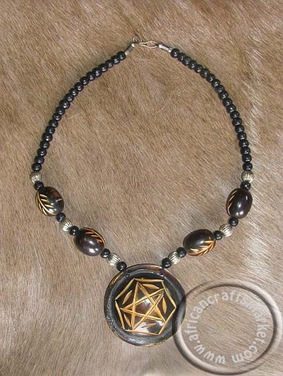 African bone necklace