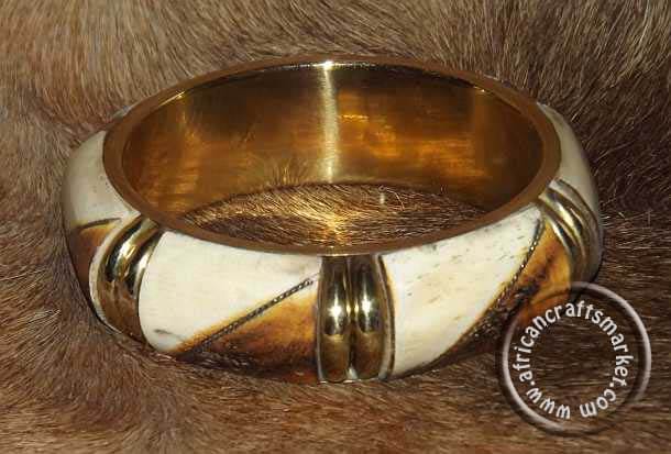 African Bone Bangle 