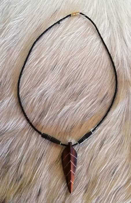 Bone mask necklace African bone necklace