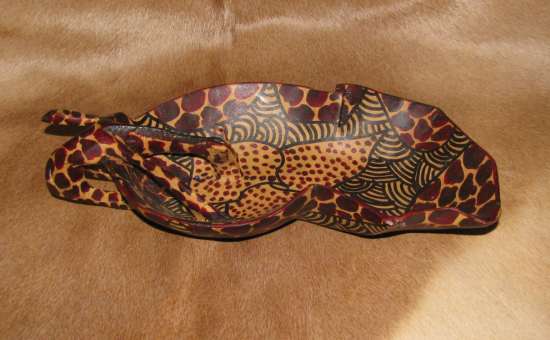 African bowl - Giraffe African giraffe bowl