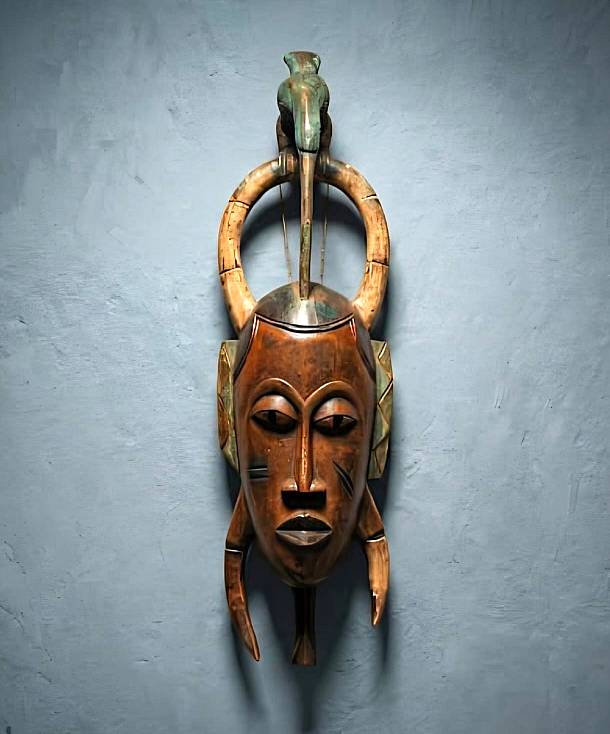 African Guro mask - birds