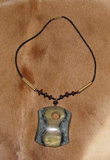 African horn necklace