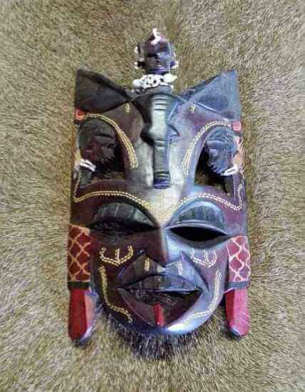 African Mamma pappa mask African Kenya mamma pappa mask