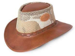 Africann leather bush hat
