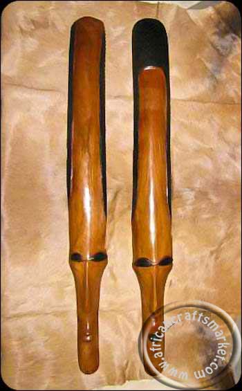 African Ironwood mask pair