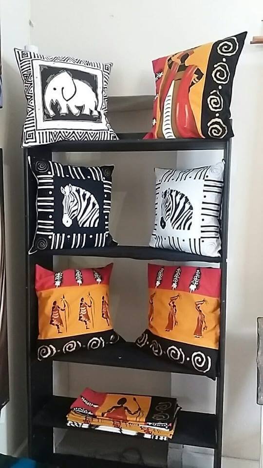 Hand painted African cushions Hand painted African cushions
