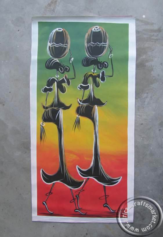 Zulu painting - working woman