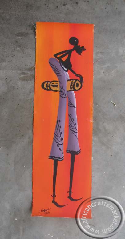 Zulu dancing music Zulu art painting - Zulu dancing music