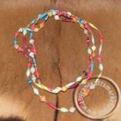 African paper mache necklace