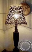 African Porcupine Quill lamp shade