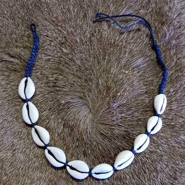 African shell necklace African Cowrie shell necklace