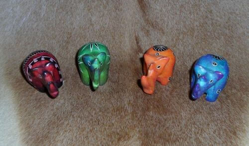 African colourful stone Rhinos