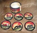 African soapstone coasters