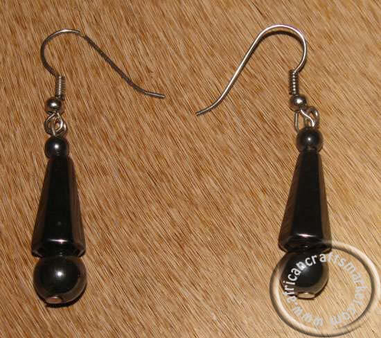 Hematite earrings