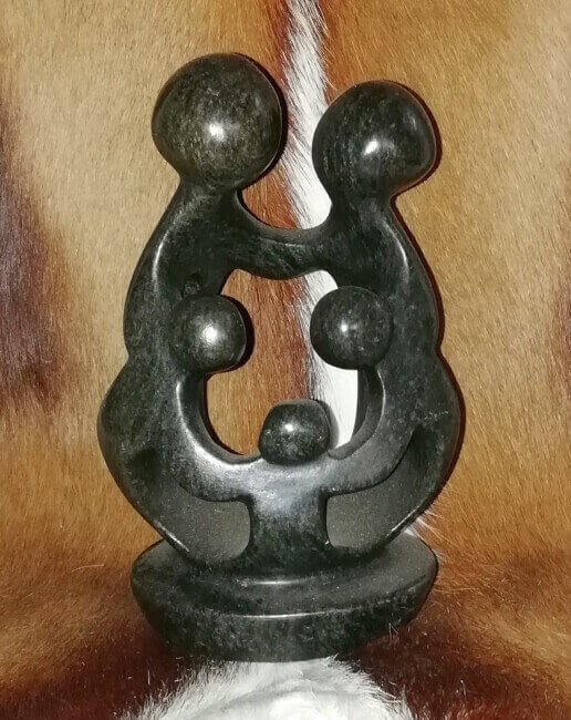 African abstract family of 5