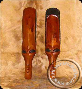 African tall Iron wood masks - Zimbabwe