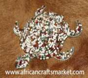 African handmade wire turtle