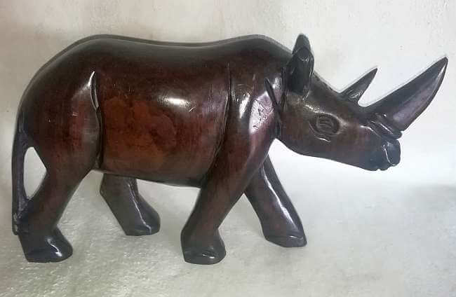 African wooden Rhino