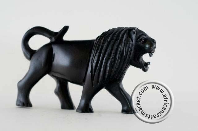 African Ebony wood Lion