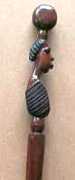 Tribal face cane African Iron wood face cane