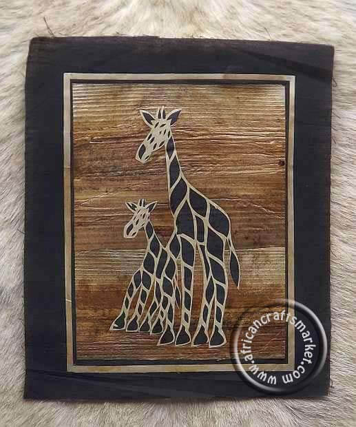 Banana leaf art - Giraffe