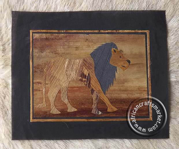 Banana leaf art - Lion Banana leaf art - Lion