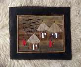 Banana leaf picture - Village Banana Leaf Zulu Village Picture Art