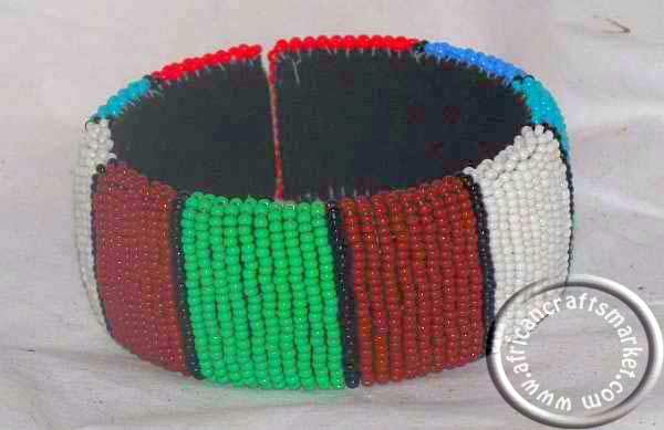 Zulu beaded bracelet African Zulu necklace - colourful