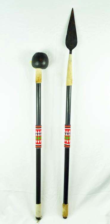 Beaded Zulu spear