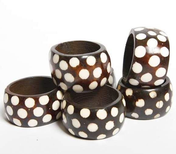 Bone napkin holders African bone nakpin holders