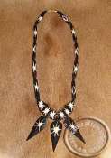 African Zebra Bone Necklace's