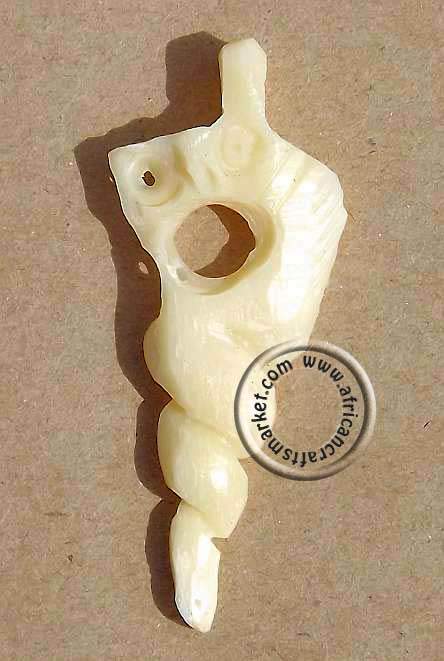 Bone Nyami Nyami pendant