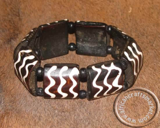 African bone bracelet African bone bracelet - Black and white